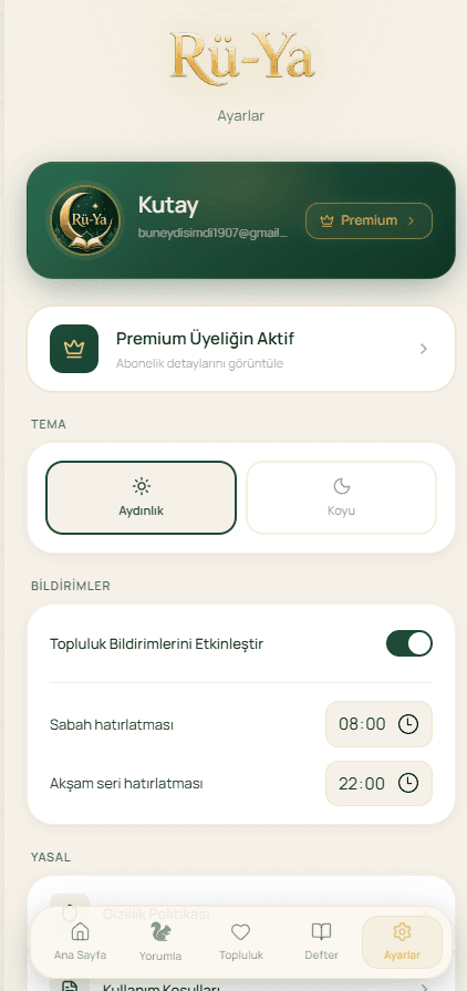 Ayarlar