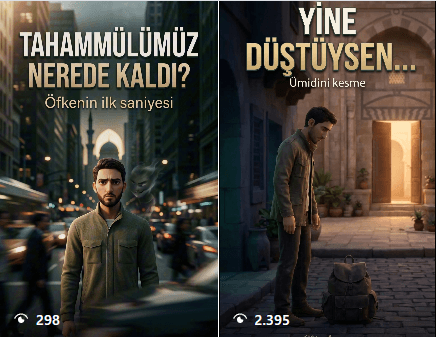 Tahammülümüz nerede kaldı ve yine düştüysen kısa video kapakları